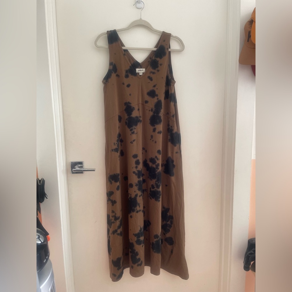 Pact tie-dye maxi dress